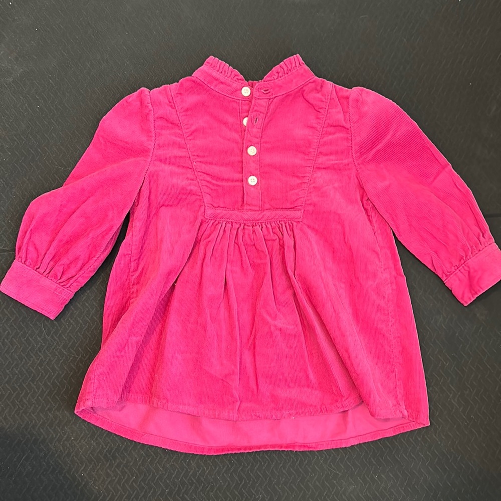 Pink Corduroy Kids Dress